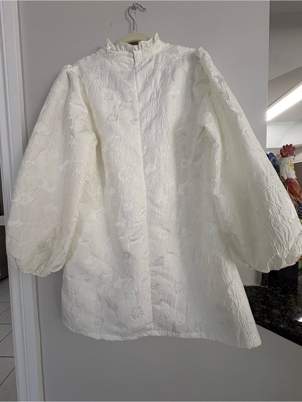 Able White Topwith Textured Label Detail - Picture 5 of 5